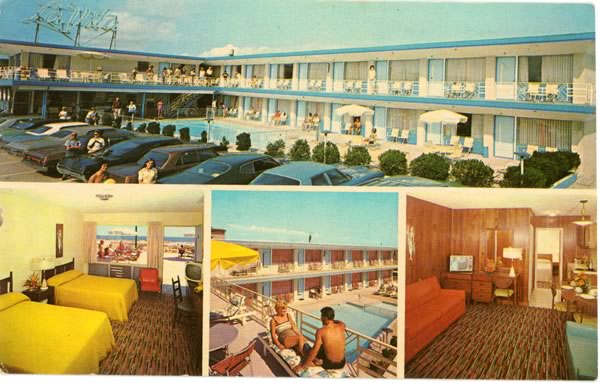 Early 1970s postcard of the La Vita Motel, Wildwood Crest, NJ